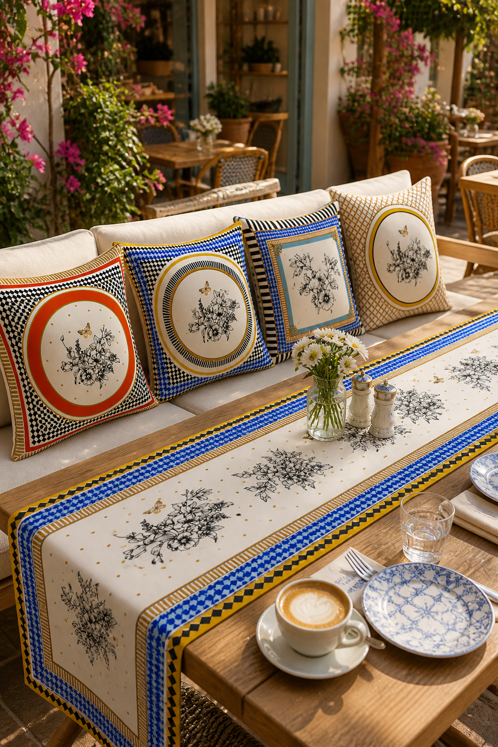 Pure – 4 Kırlent Kılıfı & 1 Runner Seti - Pomelo Home