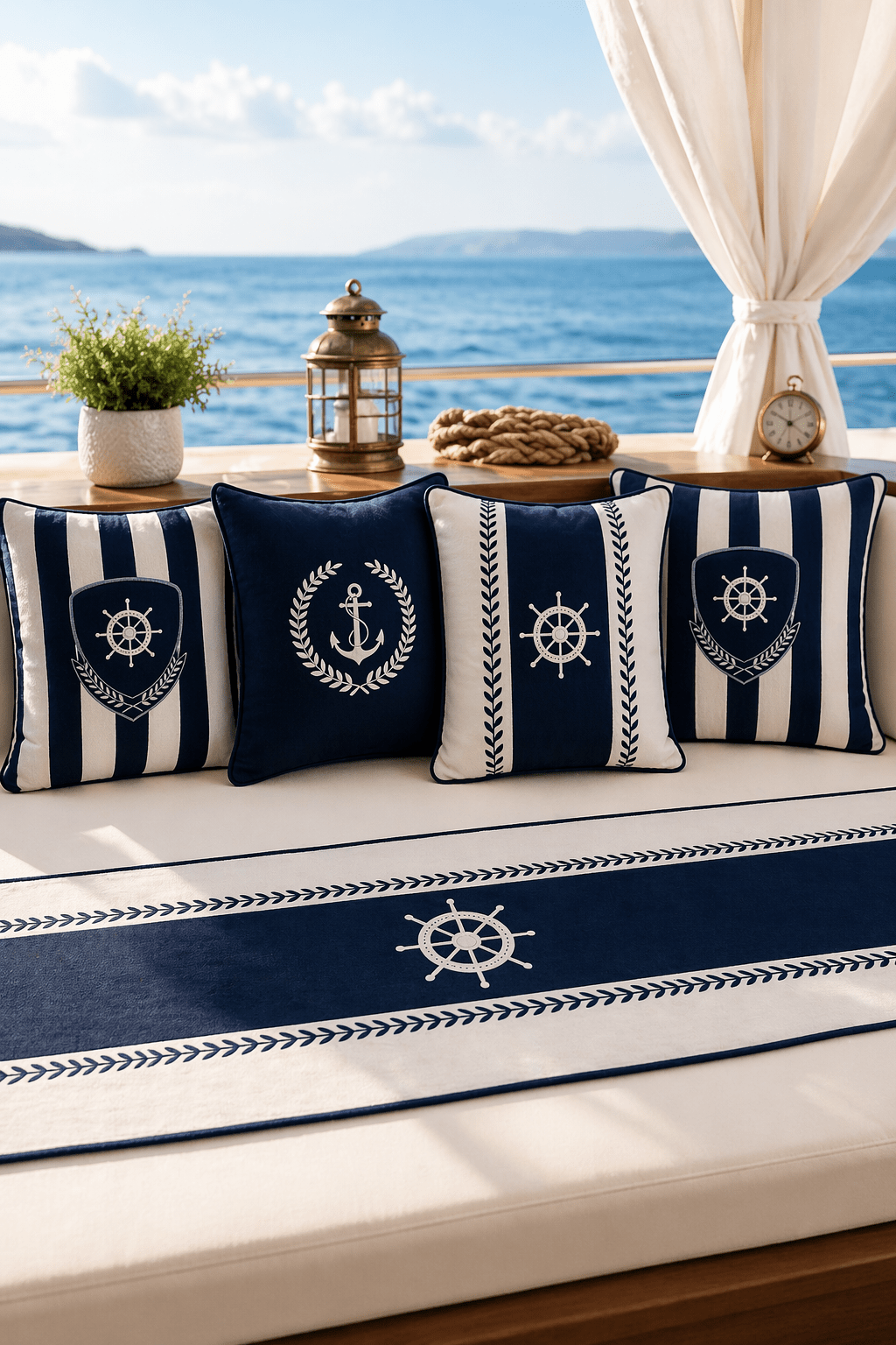 Summer – 4 Kırlent Kılıfı & 1 Runner Seti - Pomelo Home